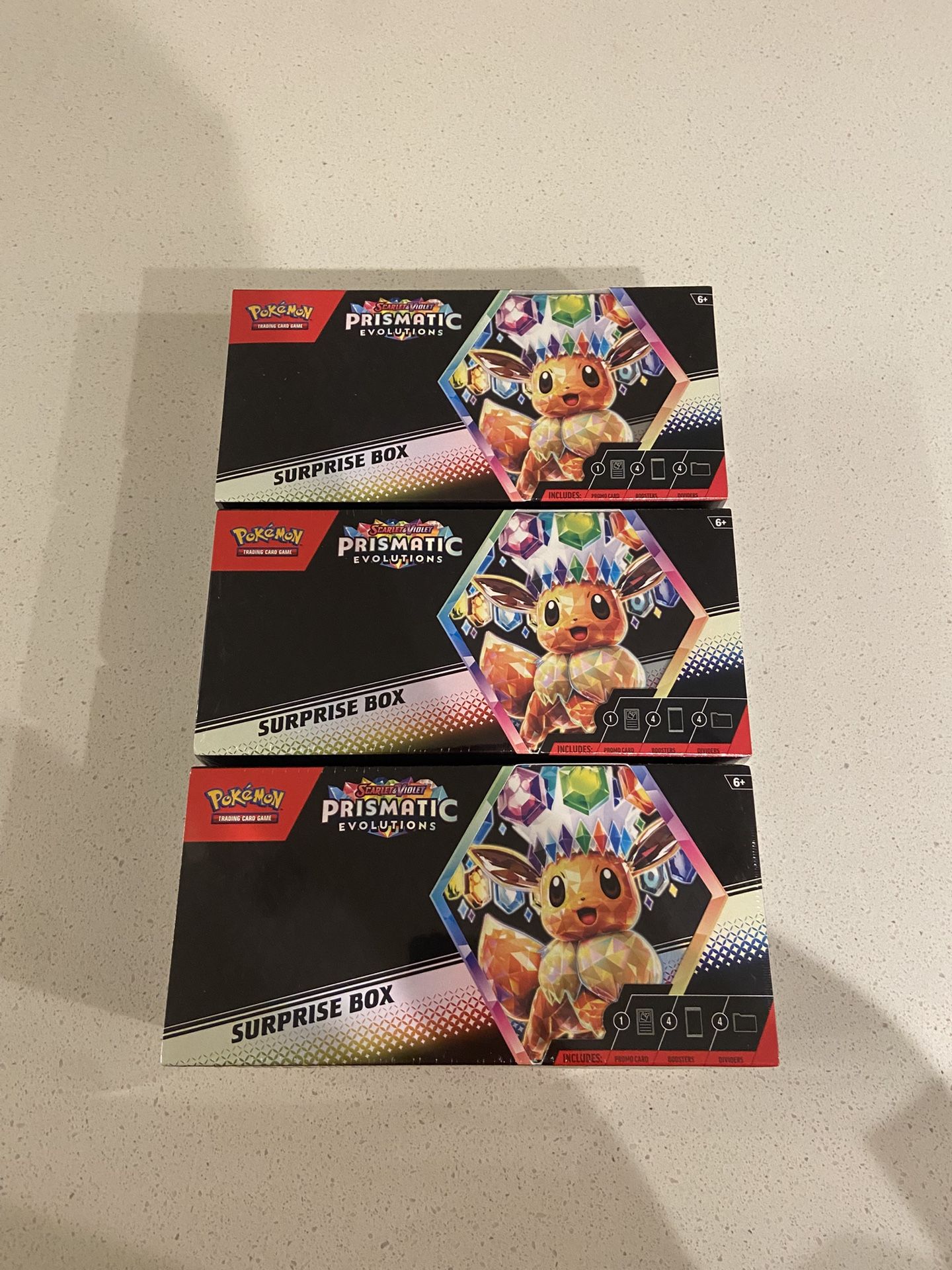 Prismatic Evolutions Surprise Boxes