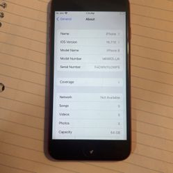RED IPHONE 8 UNLOCKED 