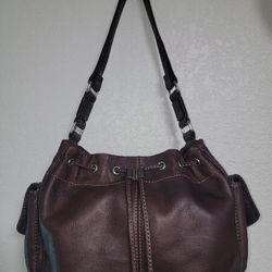 Vintage Fossil Brown Leather Bag 