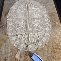 Handmade European Crocheted Table Cover 