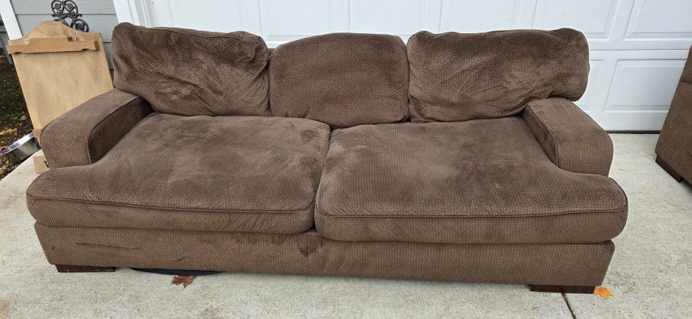 Couch And Chair and a Half w/ Ottoman