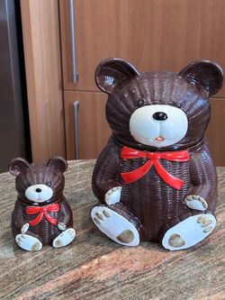 Bear Cookie Jar Set