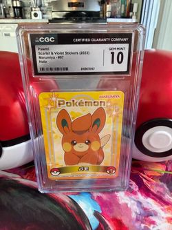Pokémon Pawmi Marumiya #07 CGC 10 - 2023 Holo Sticker
