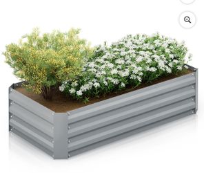 New  48.5"x25"x12" Planter Box Metal Raised Garden Bed Kit(3-pack)