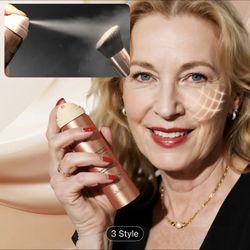 2pcs Airbrush Makeup Foundation Air Brush Makeup Kit Full Coverage Foundation & Setting Spray 2-in-1 For Mature Skin, & Hydrating, Natural Matte Finis