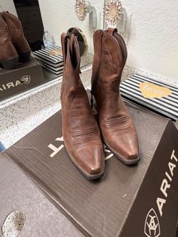 Ariat Brown Leather Western Boots