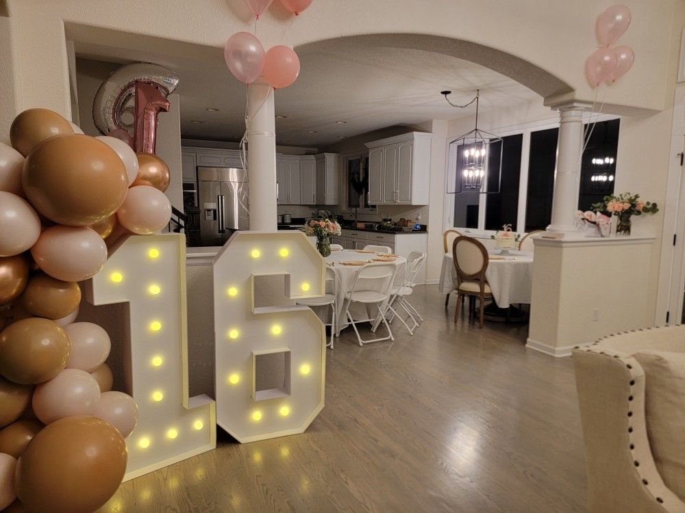 Giant Marquee Numbers (16)