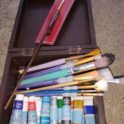 Craft Paint. And Brush Kit