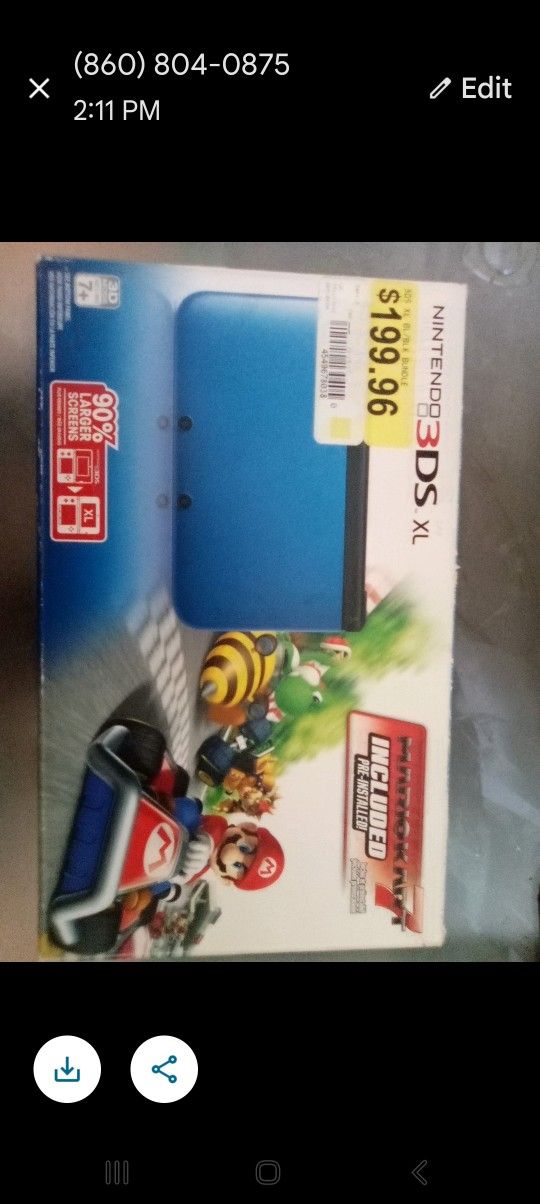 Nintendo with Mario game