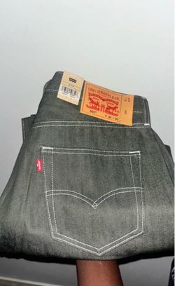 New Greenish Levi 501s with white stitching and Tags included on them