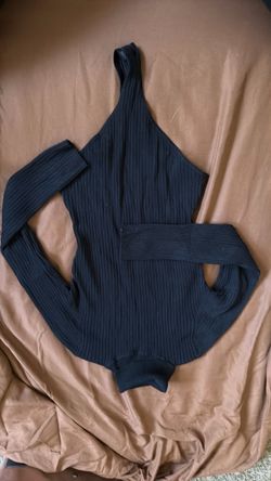 Black long sleeve body suit