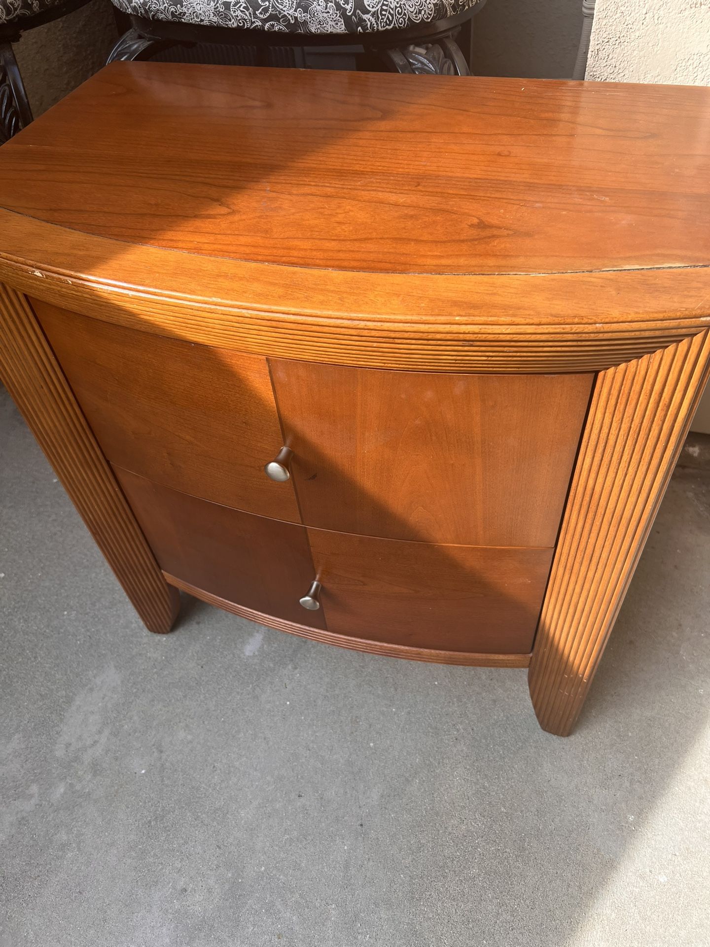 FREE! 2 drawer Wooden End Table