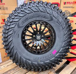 RZR PRO R Turbo R Expediton Ranger NEW.. Valor 15x8 5x4.5 Beadlock wheels with 35x10-15 Obor Rocscraper tires  SXS UTV (We Finance)