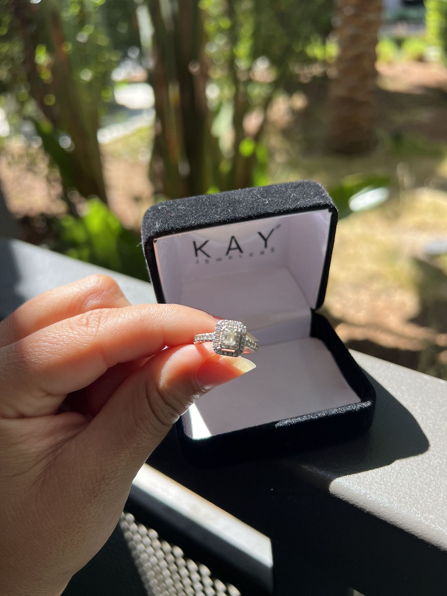 Kay Jewelers Engagement Ring 1/2 Ct Emerald Cut