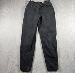 Vintage Levis 501 Jeans Women’s 9 S 26x28 Black 90s Made USA Button Fly #2881