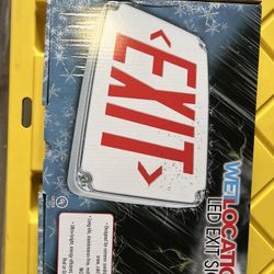 LED EXIT SING, DOUBLE  FACE, W/P, 