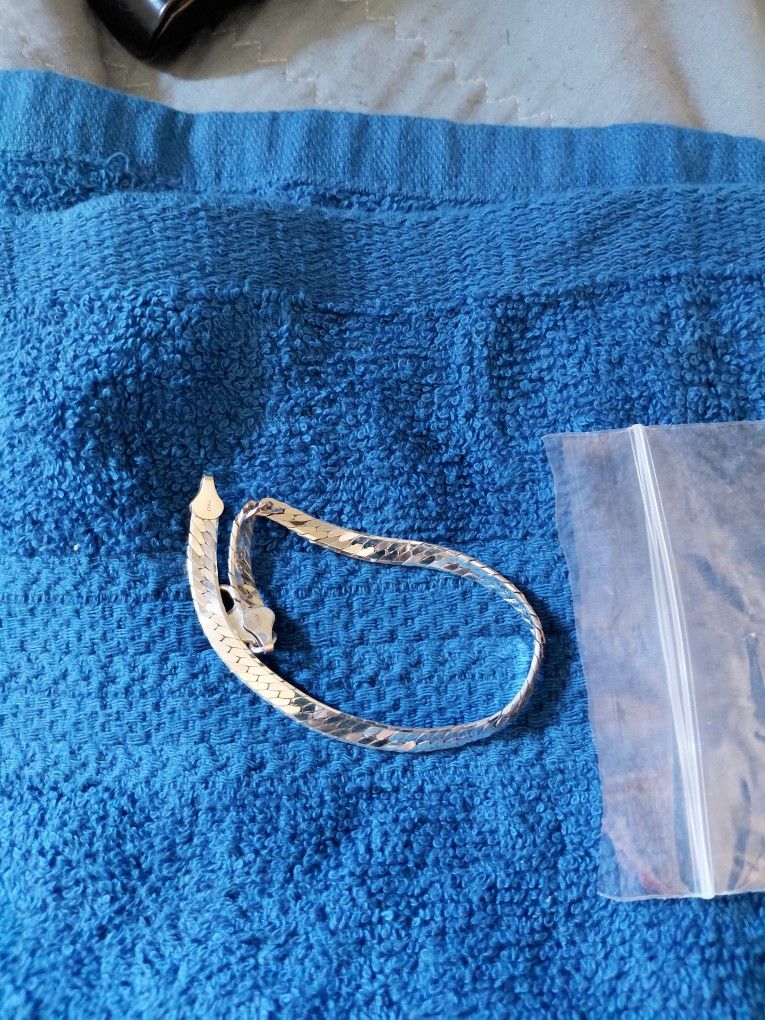 Silver ⛓️ 924 Snake Bracelet ✨