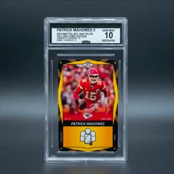 Patrick Mahomes II 2024 Mattel NFL UNO Elite Card CGC 10