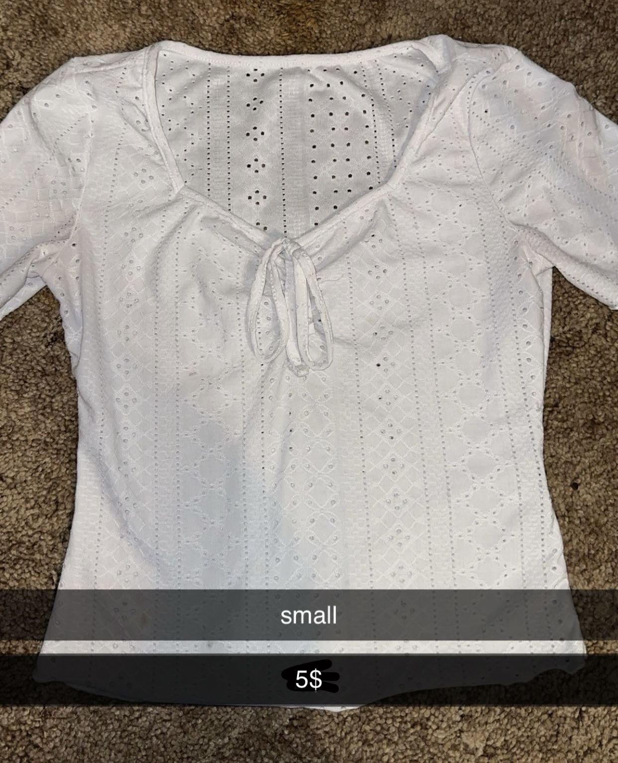 small white shirt