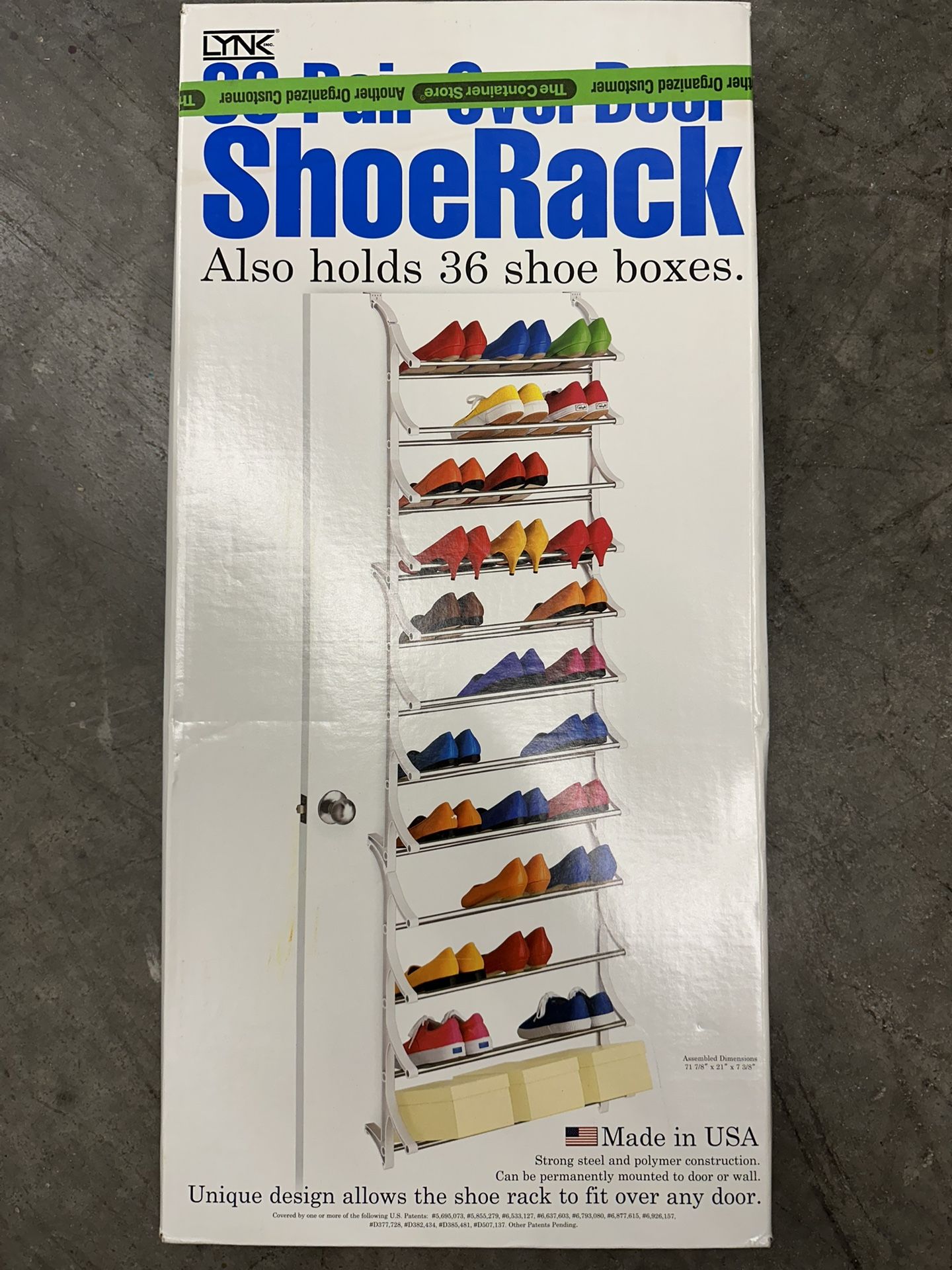 36 pair shoe rack