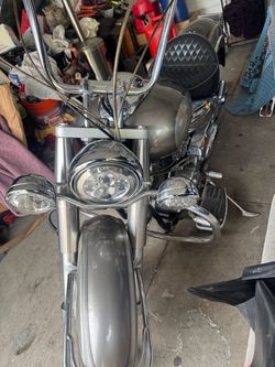 Cruiser Motorcycle with chrome details