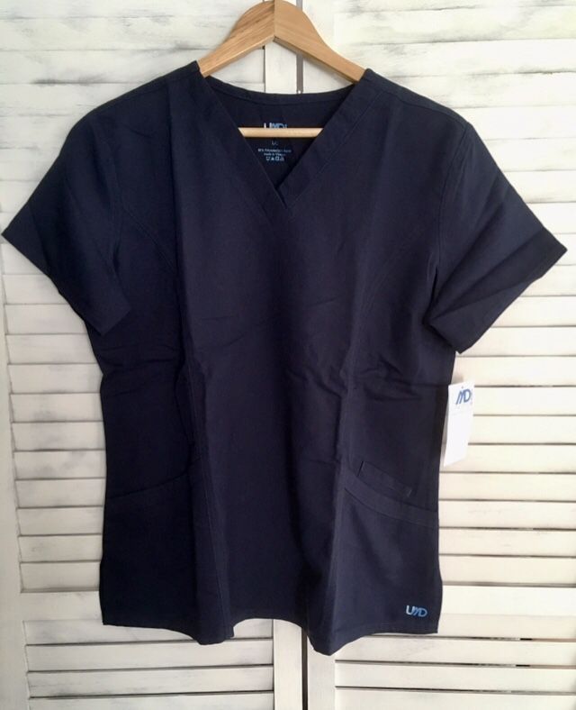 Navy Scrub Top, Large