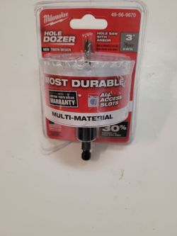 Milwaukee Hole Dozer 3" Bi-Metal Hole Saw with Arbor