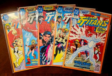 TEAM TITANS #1- DC Comics 1992 All 5 Variant Covers Complete!! 🔥🔥🔥NM