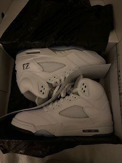 Jordan 5 white metallic sz 11