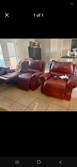 Leather Red Recliners