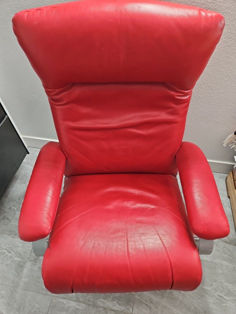 Red Leather Recliner