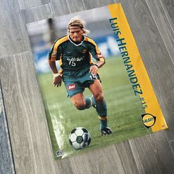 Vintage LA Galaxy Luis Hernandez #15 Poster