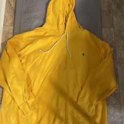 Polo Ralph Lauren Men’s Hoodie, Yellow, size- 4XLT.