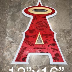 Angels Baseball Sign