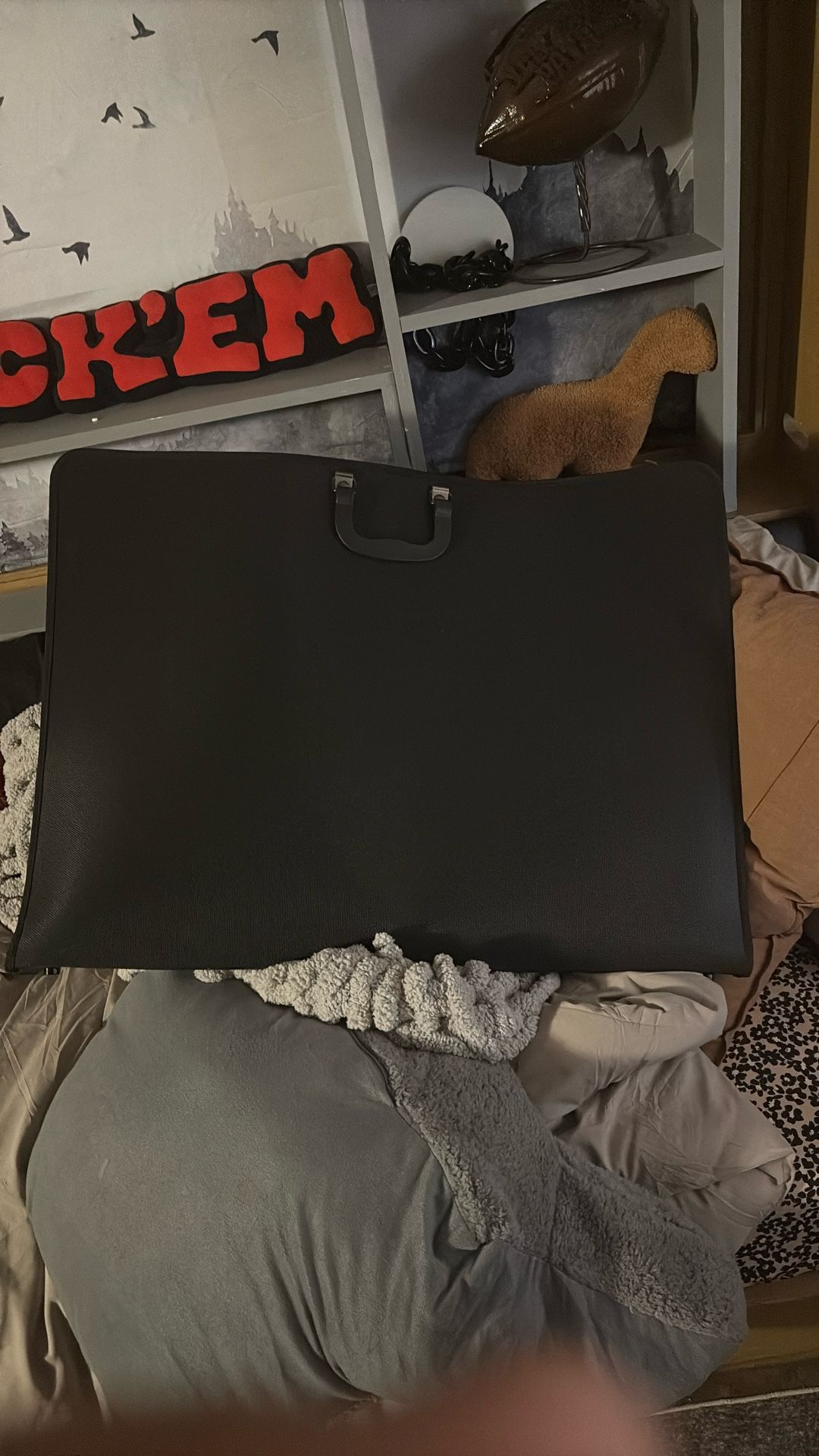 Heavy Duty portfolio case with art supplies
