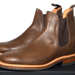 Viberg Chelsea Mens Boots Stone Oiled Calf 2050 Last Size 9.5