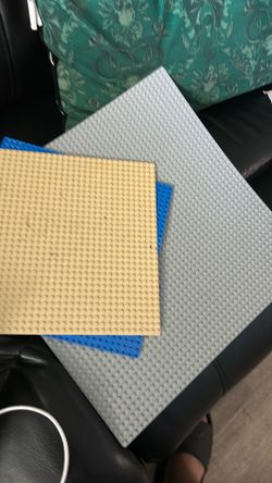 Big grey blue and tan LEGObaseplates