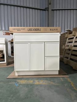 36 Inch Bath Vanity Cabinet, Great for Guest Bathroom Upgrade