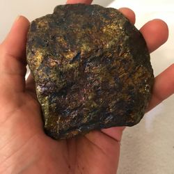 Huge Heavy Pyrite Peacock Ore Rare Combo Large And Very Shiny 