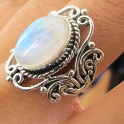 Size 6 Faux Opal Ring