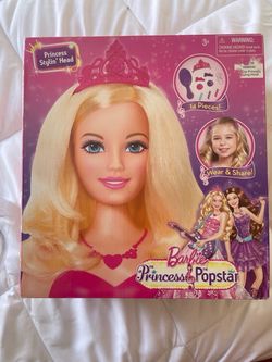 2 x Barbie Princess and the Popstar Stylin Head
