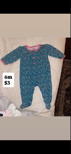 Carter's Baby Girl Footed Sleeper 6M