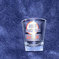 Funny "Avoid Hangover Stay Drunk" shot glass
