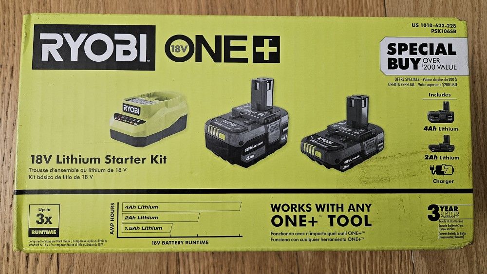 Ryobi 18V HP Battery Kit