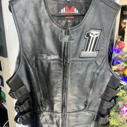 Leather Motorcycle Vest