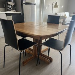 Dining table & chairs