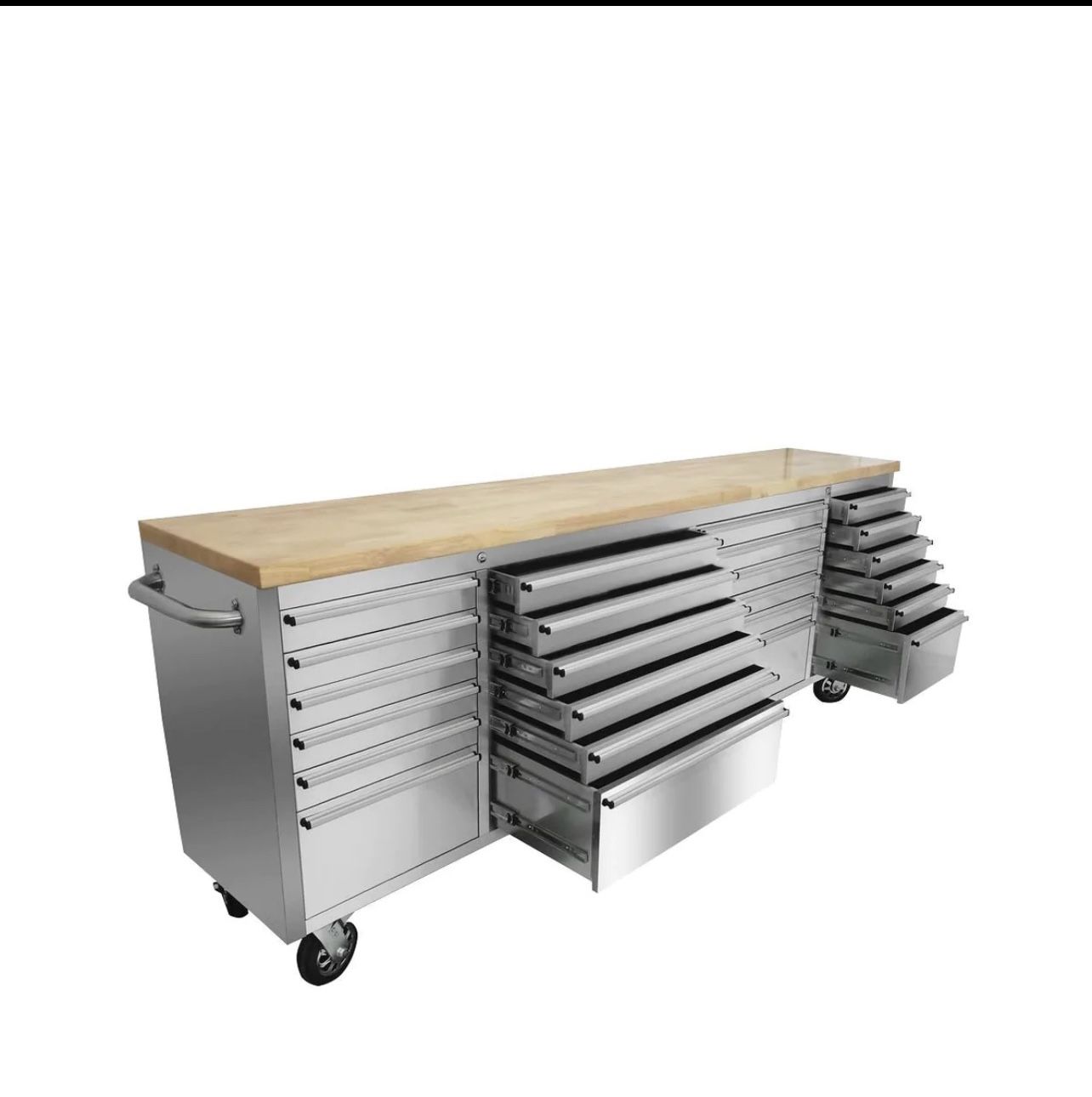 NEW TMG 96 inch 24 drawer rolling workbench!!