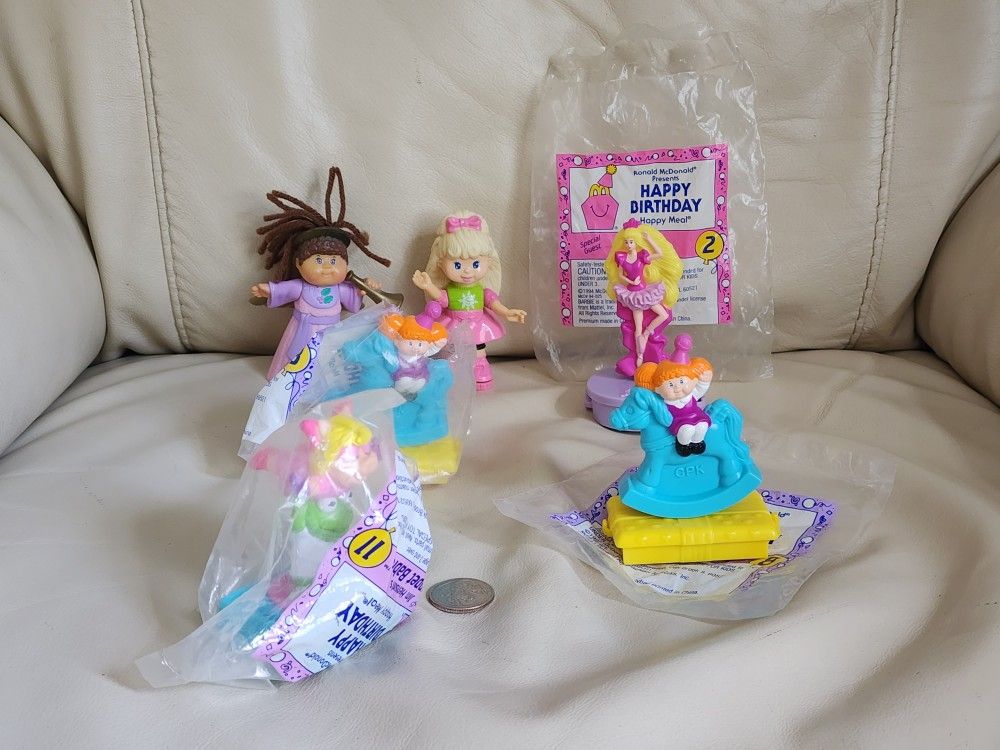 Summer Time Pretend Play Set 6 Dolls McDonald's 1(contact info removed) Happy Meal Mappet Babie & Cabbage Patch Dolls, Barbie Doll Interactive Toys