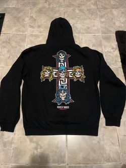 Primitive x Guns N’ Roses Cross Black Hoodie SZ L