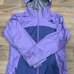 The North Face girls rain jacket size L (14/16)